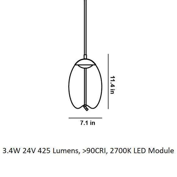 Knot Uovo LED Pendant Light