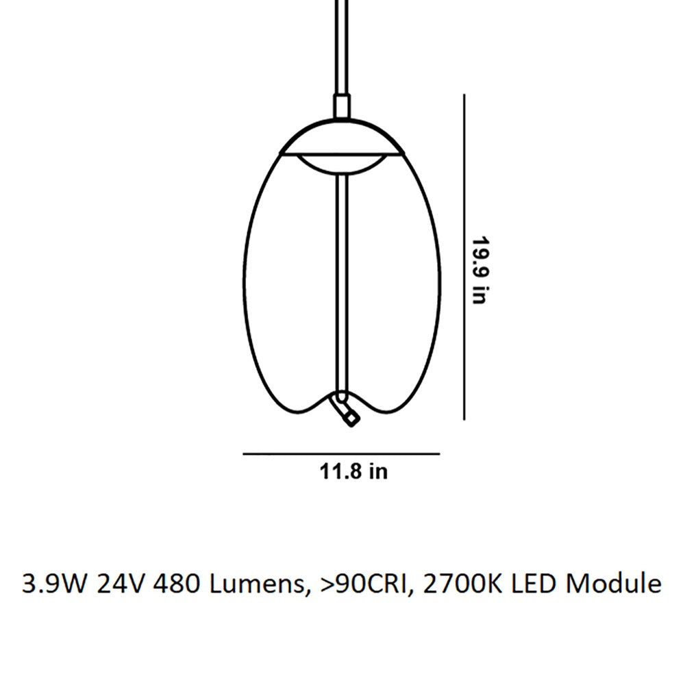 Knot Uovo LED Pendant Light