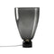 Lightline LED Table Lamp  option Smoke Grey/Dark Smoke Grey Glossy / Black / XLarge: 14.2 in Dia x 23.6 in H