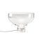 Lightline LED Table Lamp  option Transparent Glossy / White / Large: 18.9 in Dia x 13.4 in H