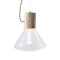 Muffins LED Pendant Light  option Opaline / European Oak - Untreated / Black