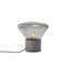 Muffins LED Table Lamp  option Smoke Grey / Satinated Grigio Talami Marble / Black / Small: 13.6 in height