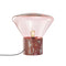 Muffins LED Table Lamp  option Sunset Pink / Satinated Rosso Francia Marble / Black / Large: 19.9 in height