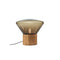 Muffins Mini LED Table Lamp  option Smoke Brown / European Oak - Natural Lacquer (Wax)