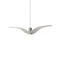 Night Birds Mini LED Pendant Light  option Triplex Opal Brokisglass Matte / Silver / Matte Black