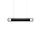 Prisma Horizontal LED Pendant Light  option Smoke Grey / Burnished Black