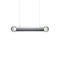 Prisma Horizontal LED Pendant Light  option Smoke Grey / Brushed Steel