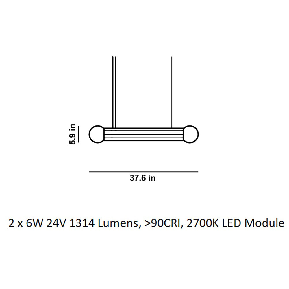 Prisma Horizontal LED Pendant Light