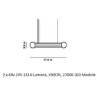 Prisma Horizontal LED Pendant Light