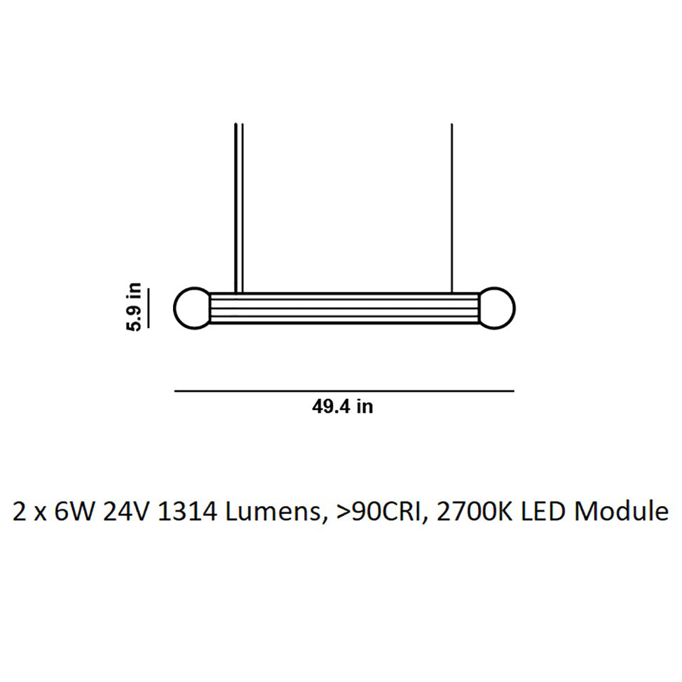 Prisma Horizontal LED Pendant Light