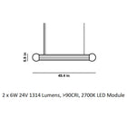 Prisma Horizontal LED Pendant Light