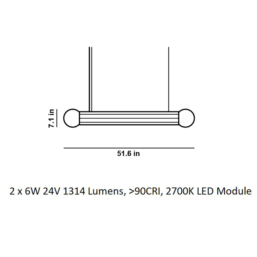 Prisma Horizontal LED Pendant Light