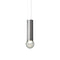 Prisma Vertical LED Pendant Light  option Smoke Grey / Brushed Steel