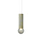 Prisma Vertical LED Pendant Light  option Smoke Grey / Yellow Zinc