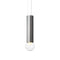 Prisma Vertical LED Pendant Light  option Transparent / Brushed Steel