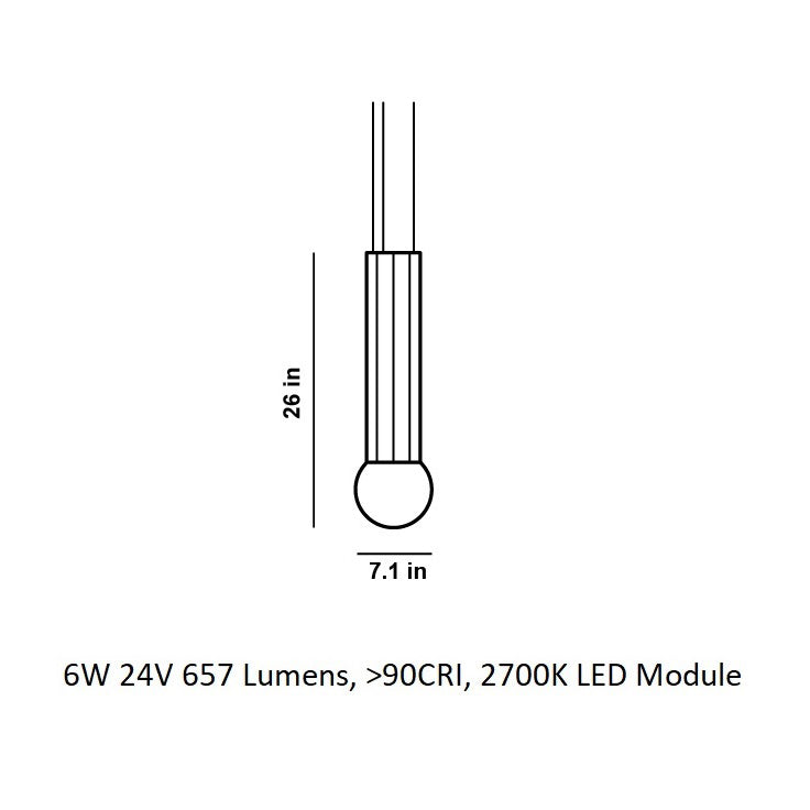 Prisma Vertical LED Pendant Light