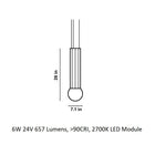 Prisma Vertical LED Pendant Light