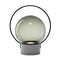 Sfera Outdoor Portable LED Table Lamp  option Smoke Grey / Matte Black / Natural / Large: 18.4 in height
