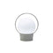 Sfera Outdoor Portable LED Table Lamp  option Triplex Opal / Brushed Stainless Steel / Natural / Small: 9.6 in height