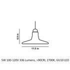 Shadows Outdoor LED Pendant Light