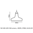 Shadows Outdoor LED Pendant Light