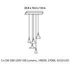 Shadows Rectangular LED Pendant Light