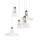 Shadows Ring LED Pendant Light  option Opaline / European Oak - Natural Lacquer (Wax) / White