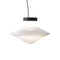 Trottola LED Pendant Light  option Opaline / Black/Matte Black / Black