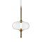 Under Pressure LED Pendant Light  option Transparent / Brushed Champagne / Light Grey