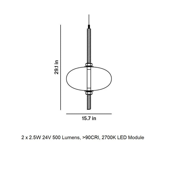 Under Pressure LED Pendant Light