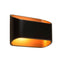 Eclipse Wall Sconce  option Black Outer/Gold Inner / Small: 7 in width