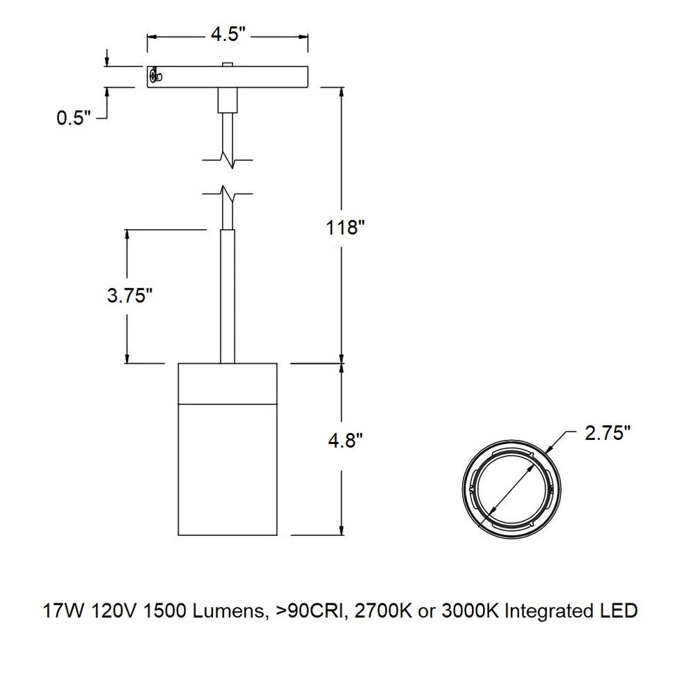 GX15 LED Pendant Light