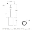 GX15 LED Pendant Light