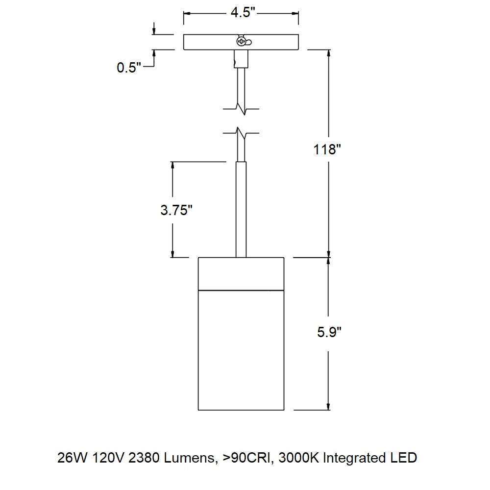 GX25 LED Pendant Light