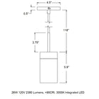 GX25 LED Pendant Light