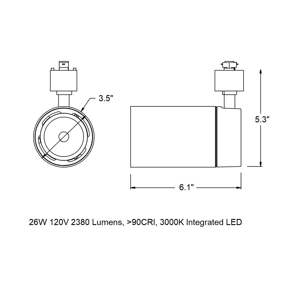 GX25 LED Track Light