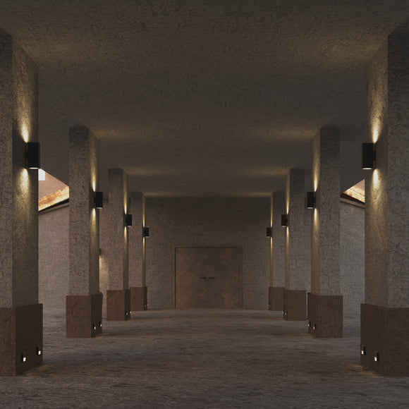 Outdoor Cylinder LED Wall Sconce
