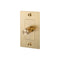 Cross 1-Gang Dimmer Switch  option Brass