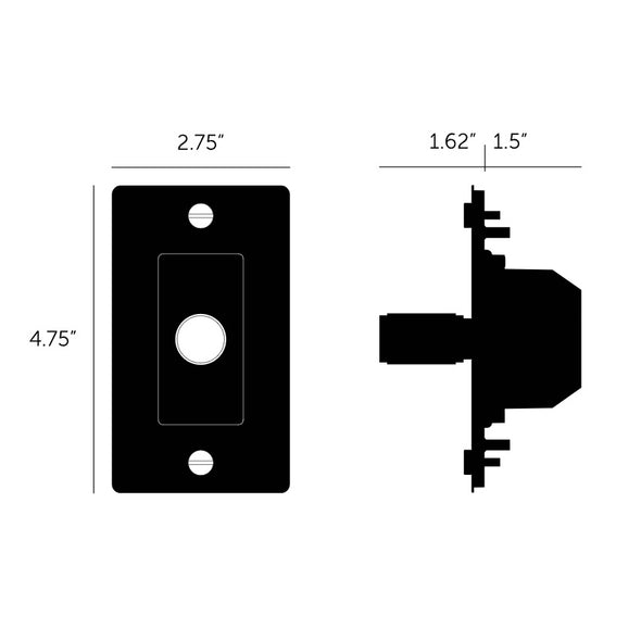 Cross 1-Gang Dimmer Switch