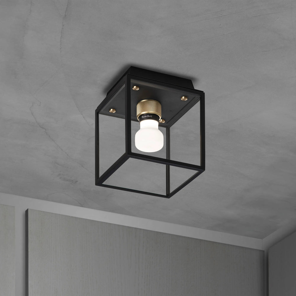 Caged Outdoor Flush Mount