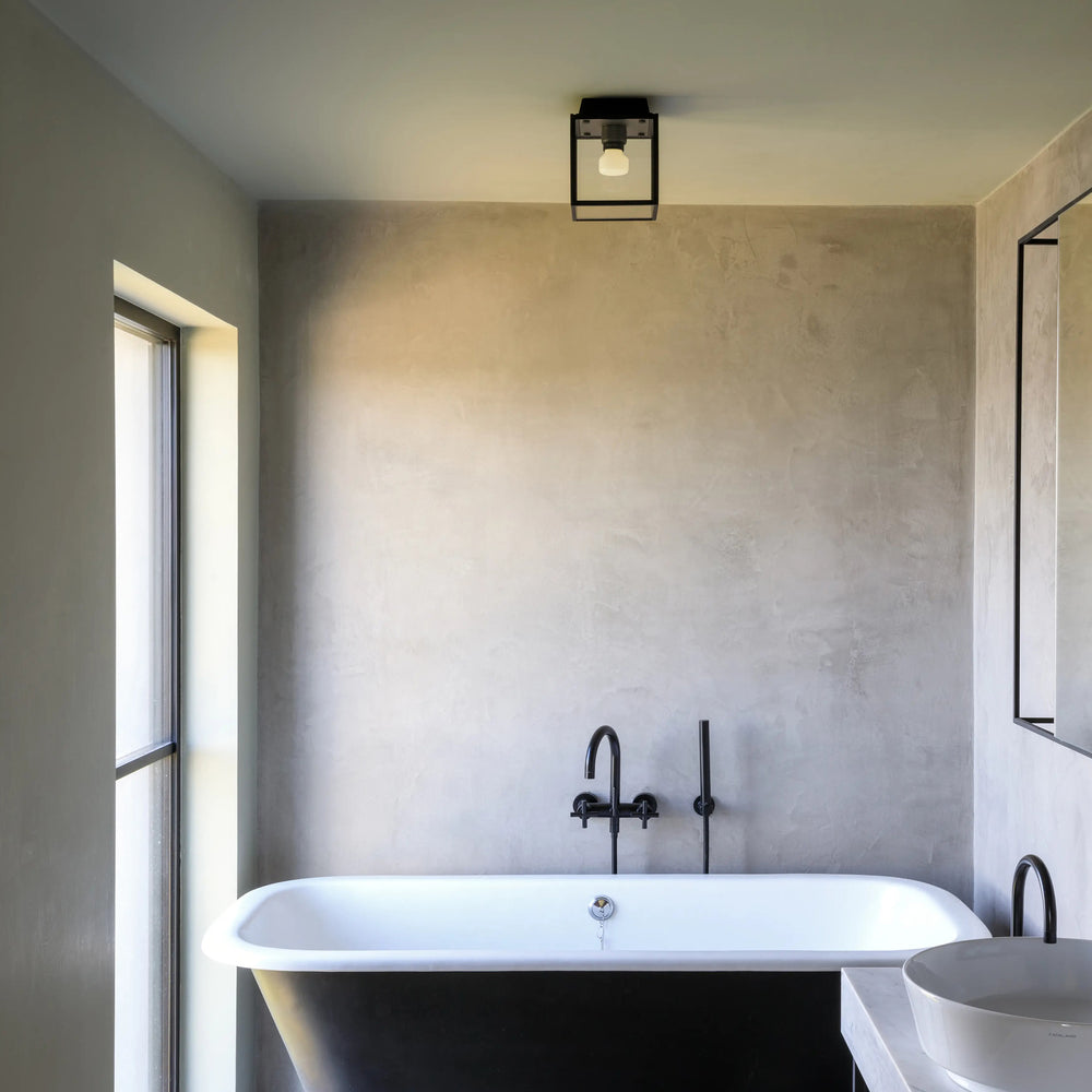 Caged Outdoor Flush Mount