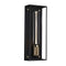 Caged Outdoor Wall Sconce  option Black / Brass
