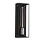 Caged Outdoor Wall Sconce  option Black / Steel