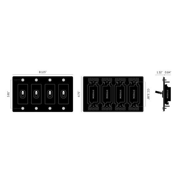 Cross Toggle Switch
