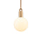 Forked Globe Pendant Light  option Opal