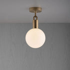 Forked Globe Semi Flush Mount