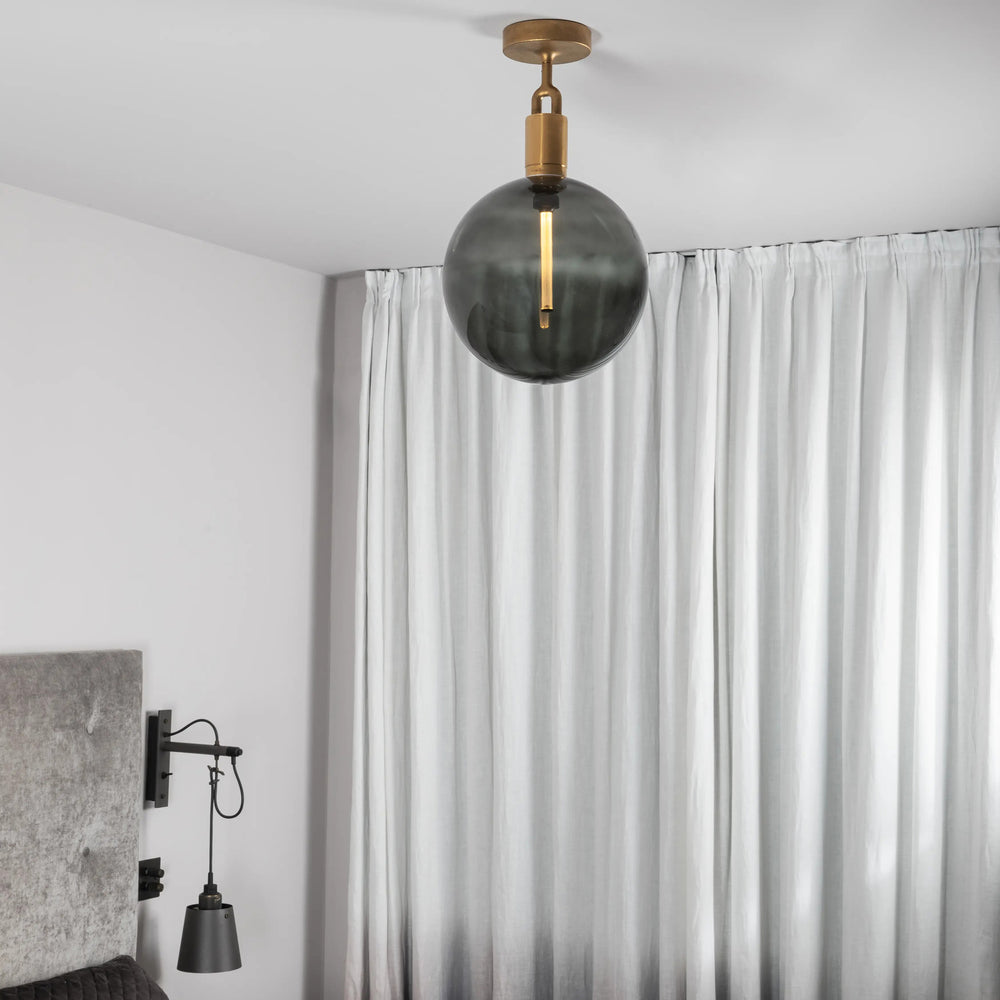 Forked Globe Semi Flush Mount
