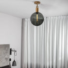 Forked Globe Semi Flush Mount