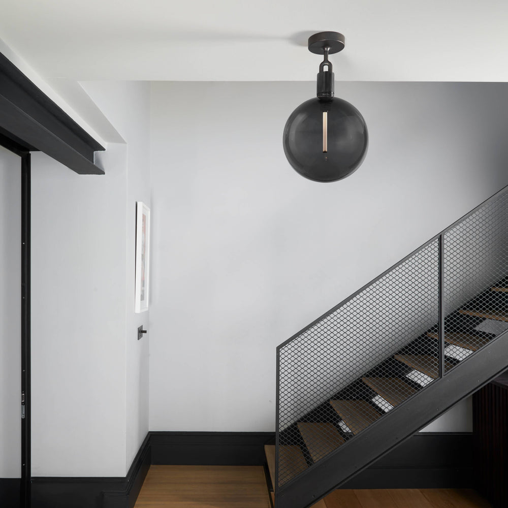 Forked Globe Semi Flush Mount