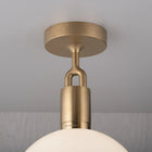 Forked Globe Semi Flush Mount